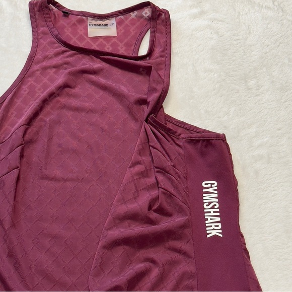 Gymshark Women’s Deep Burgundy Racer Back Tank Size Small - Picture 4 of 8